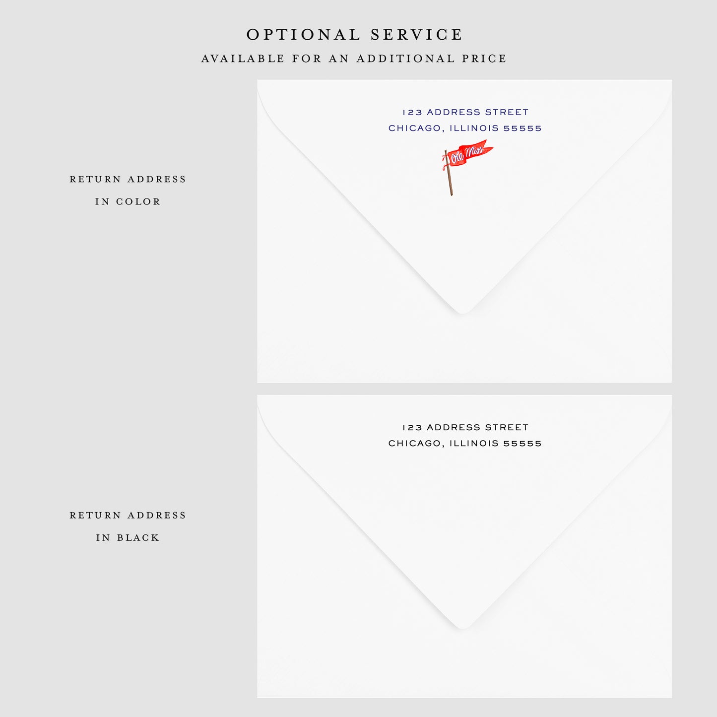 University of Mississippi Flat Notecard
