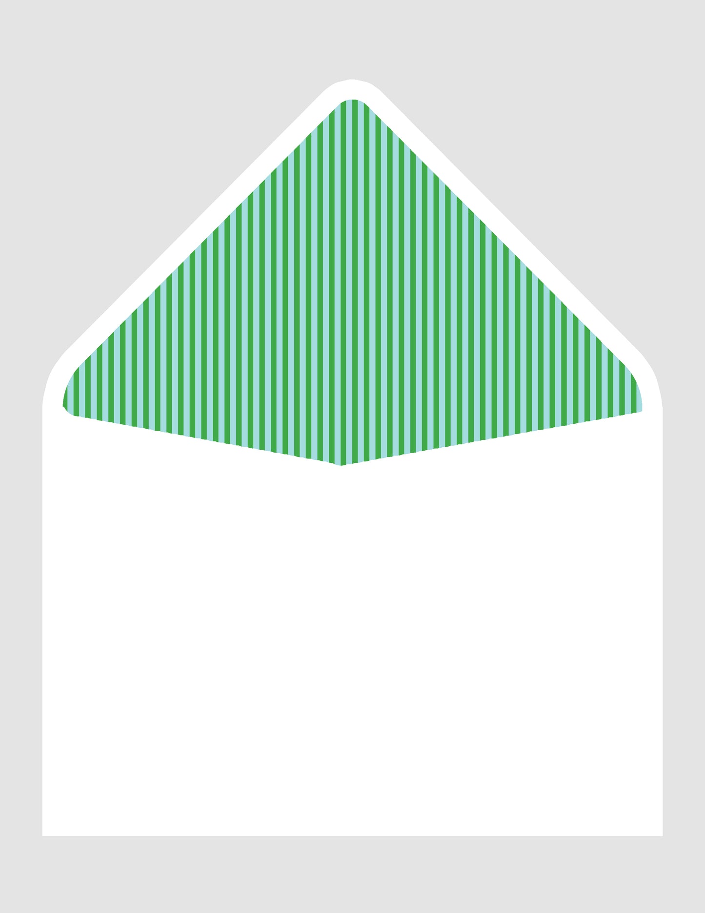 Preppy Stripe Flat Notecards