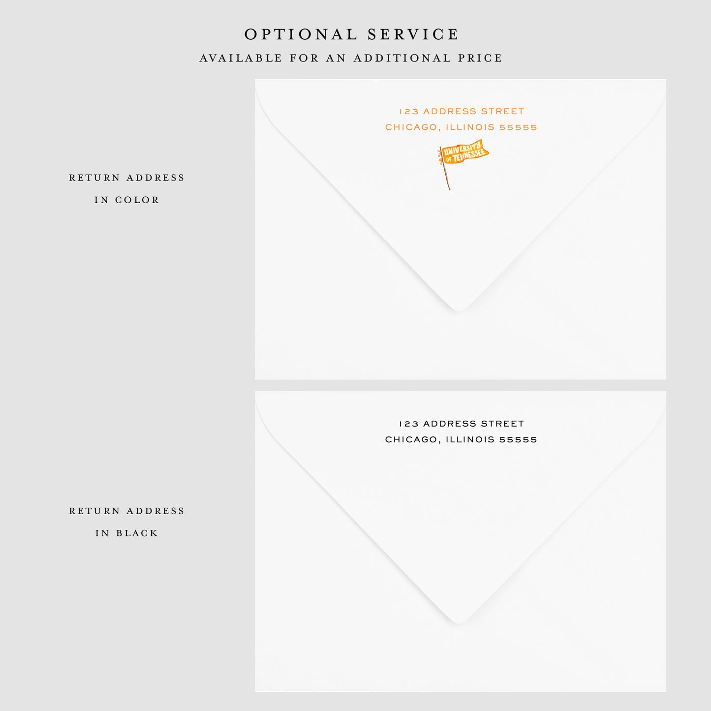 University of Tennessee at Knoxville Flat Notecard