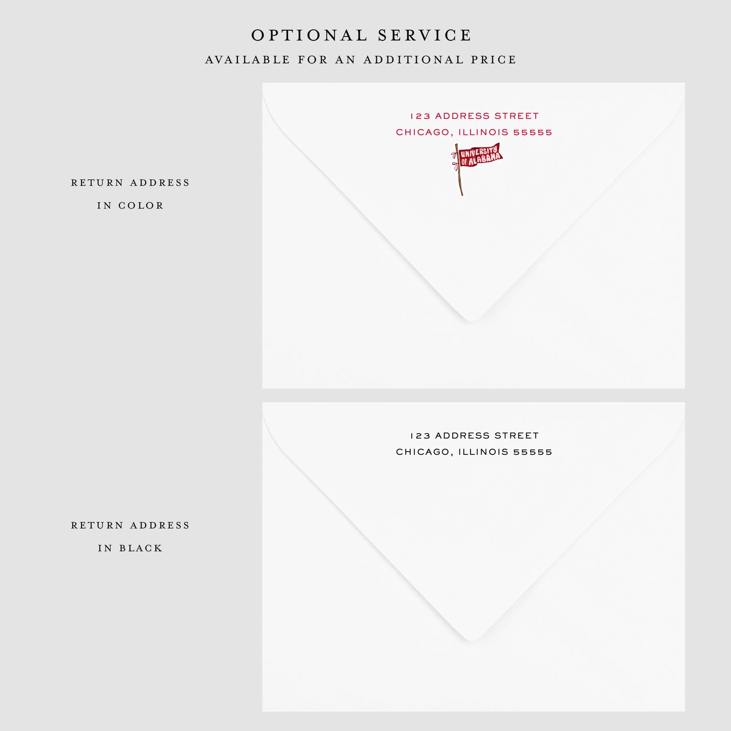 University of Alabama Flat Notecard