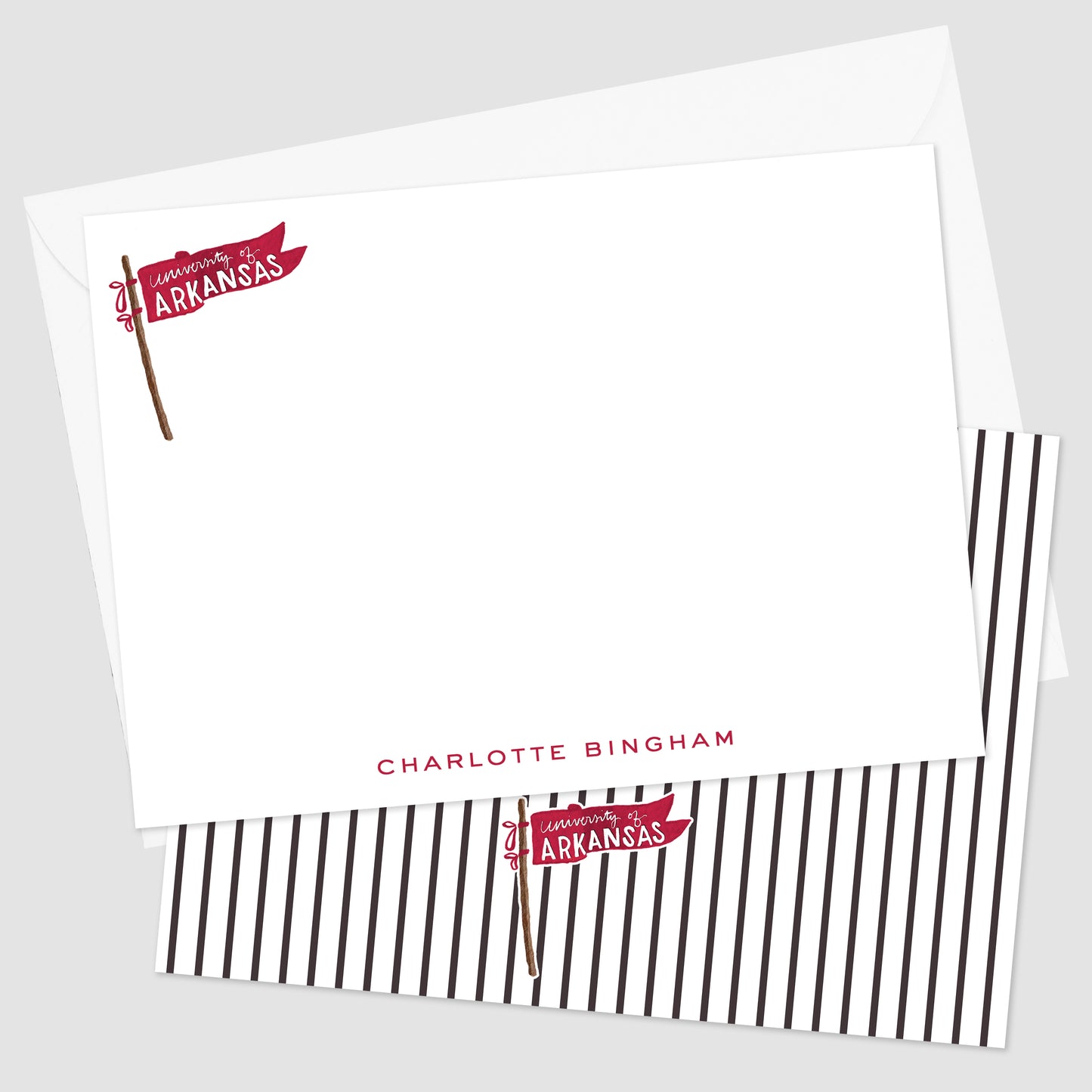 University of Arkansas Flat Notecard
