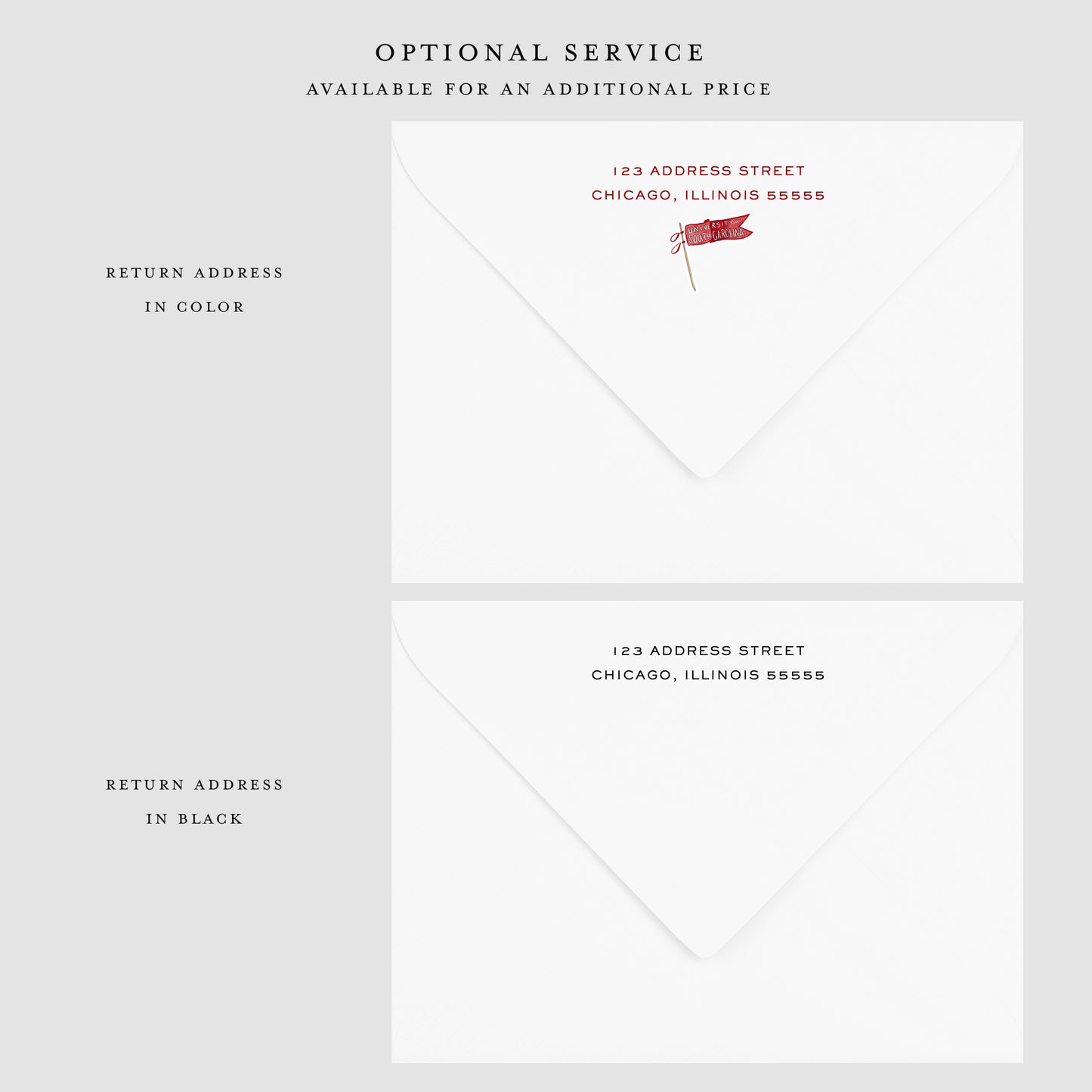 University of South Carolina Flat Notecard