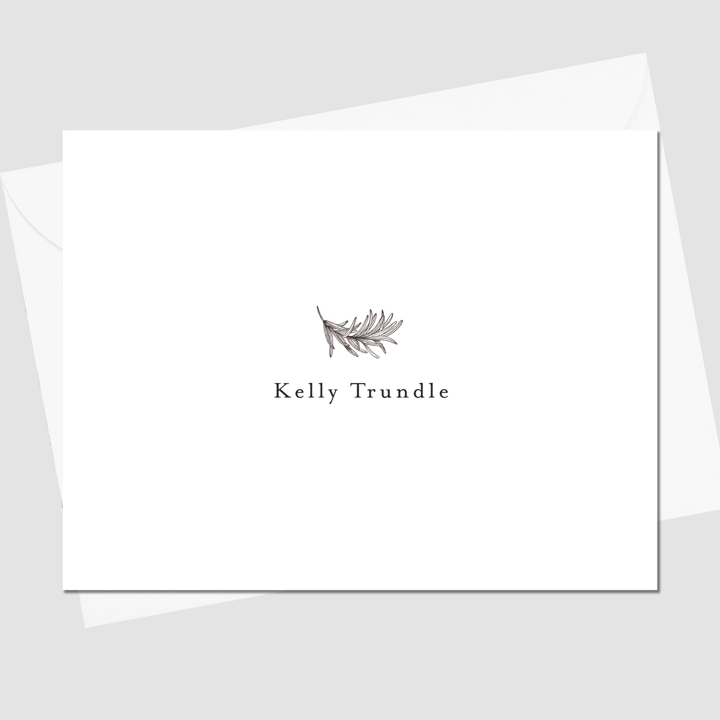 Rosemary Sprig Folded Notecard