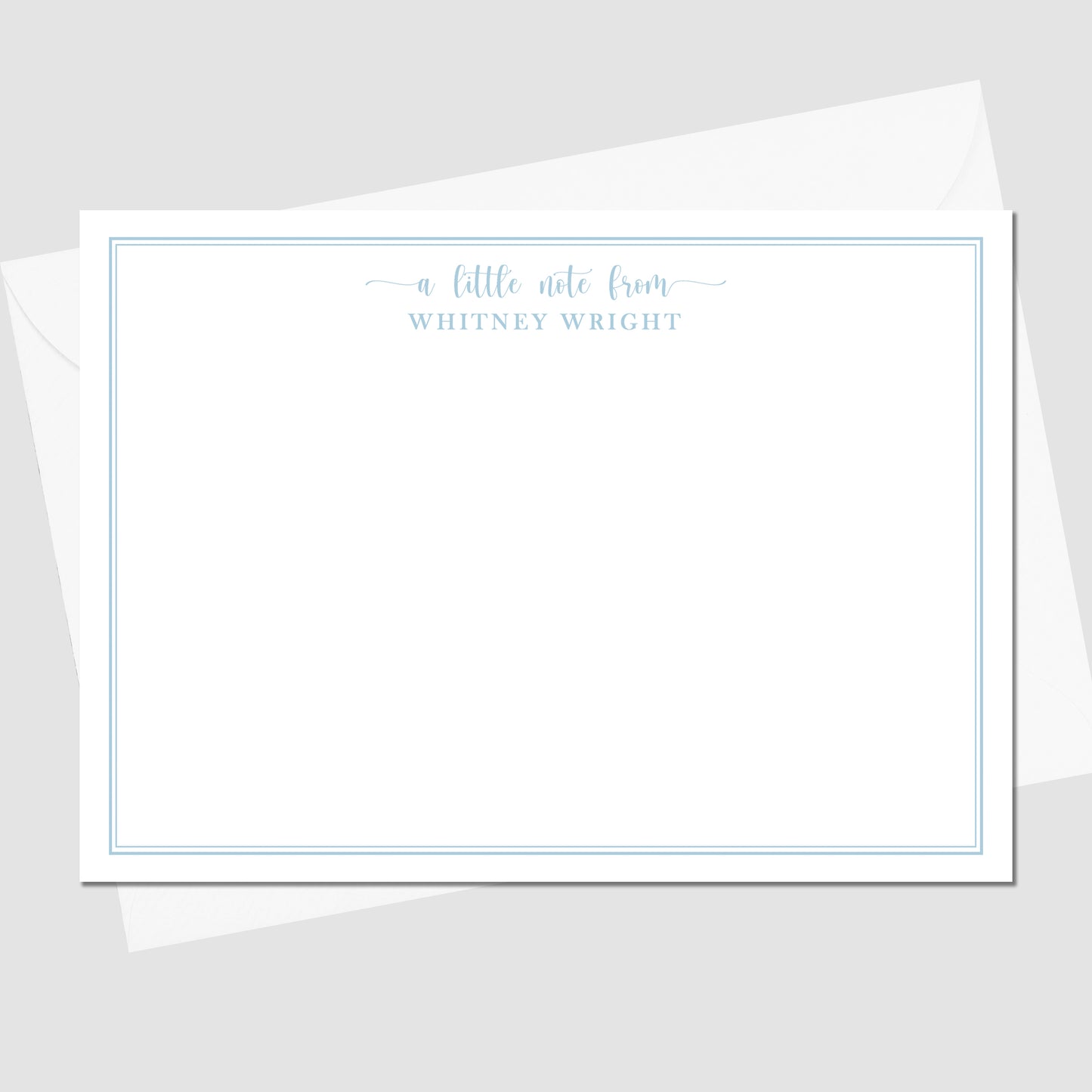 A Little Note From Flat Notecard