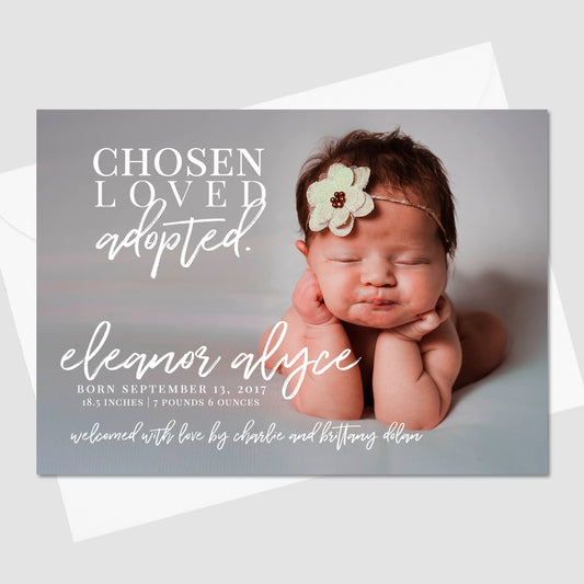 Chosen. Loved. Adopted.