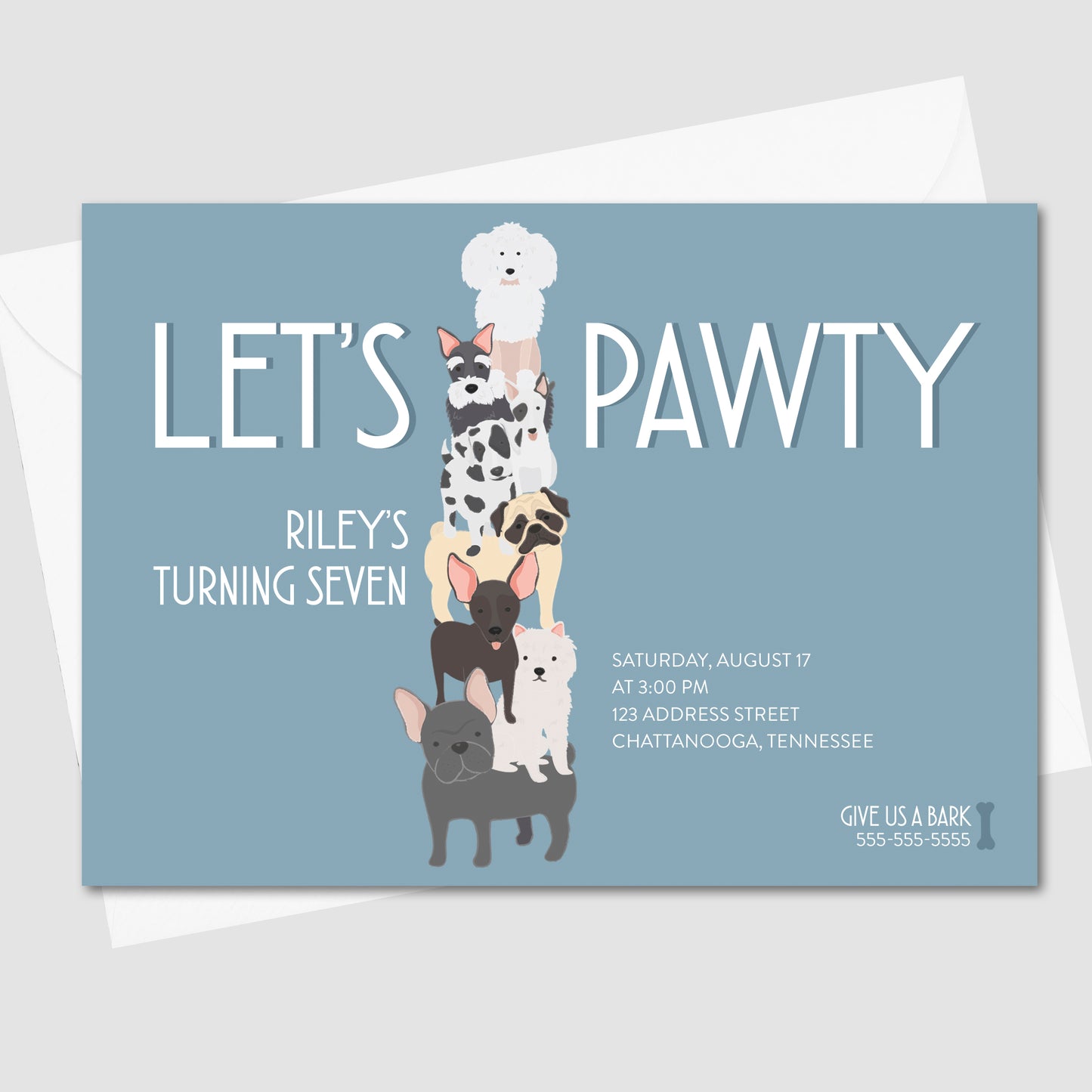 Lets Pawty Blue
