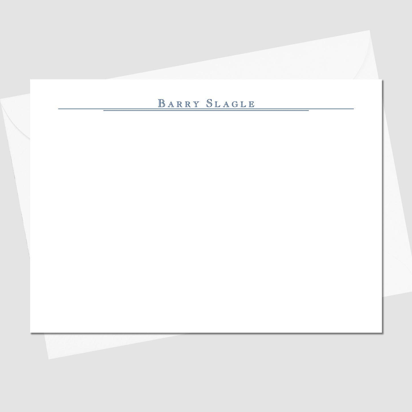 Open Face Flat Notecard