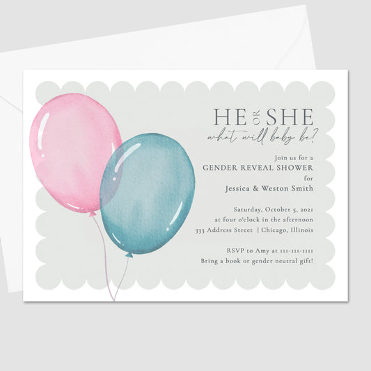 Pink or Blue Balloon