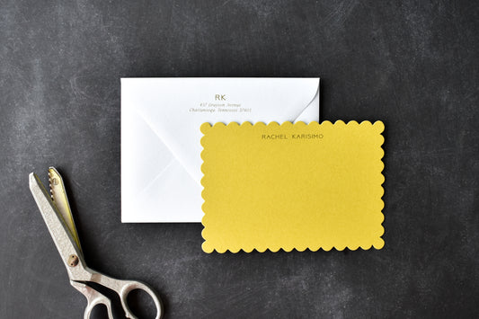 Supremely Scalloped Notecard