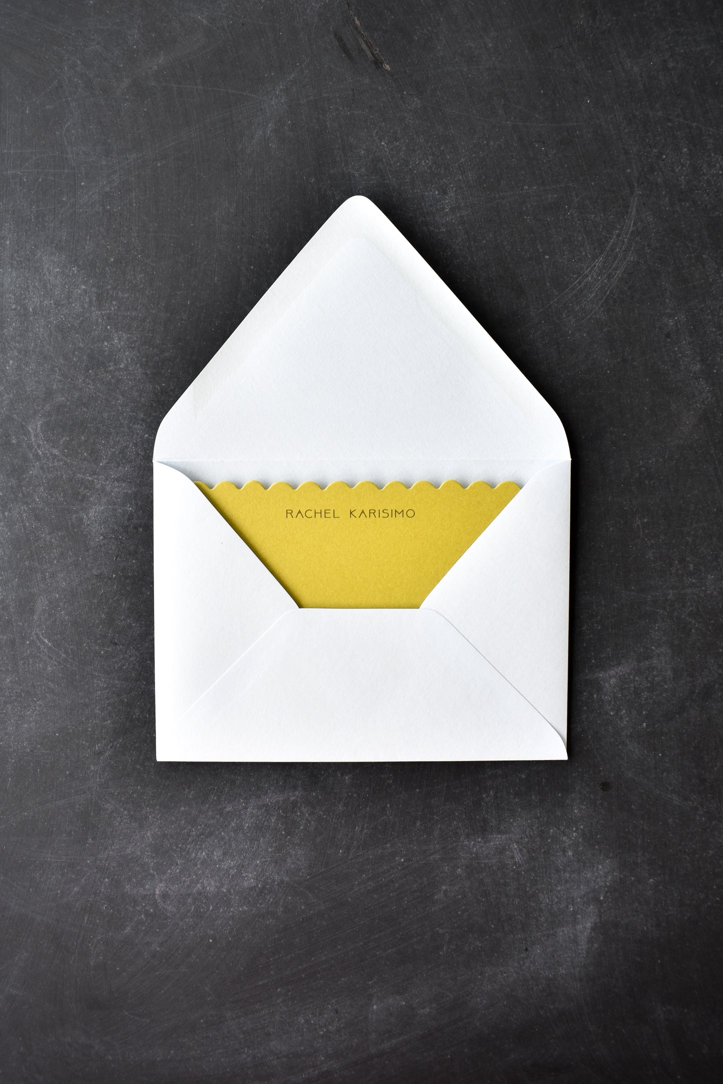 Supremely Scalloped Notecard