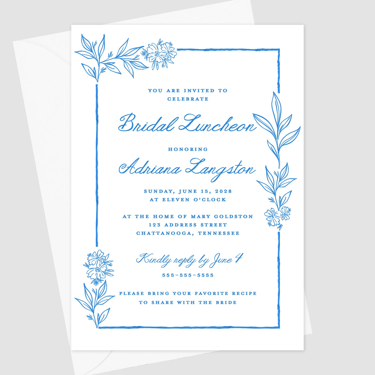 Mediterranean Blue Floral