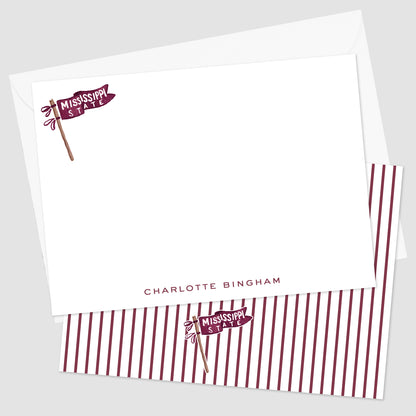 Mississippi State University Flat Notecard