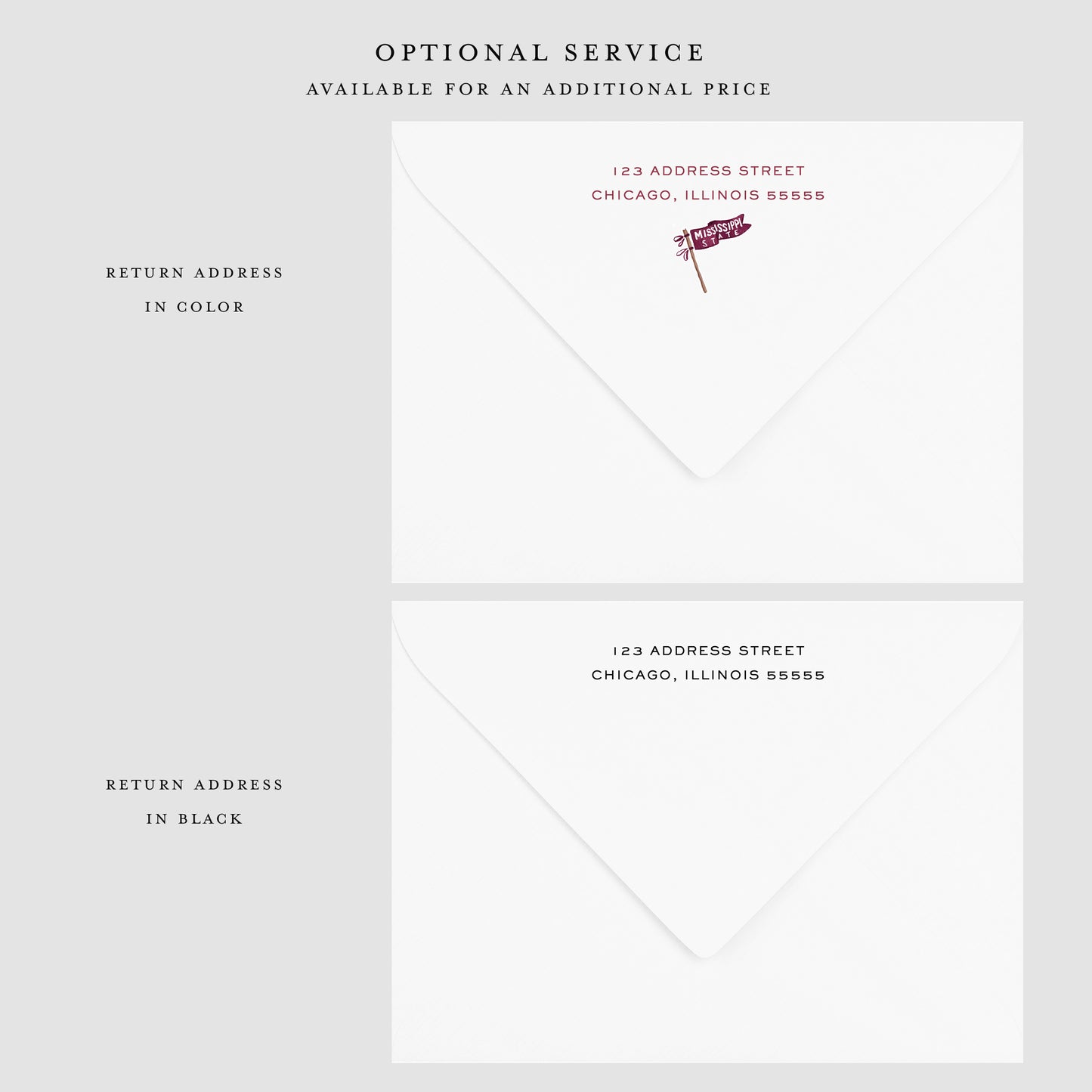 Mississippi State University Flat Notecard