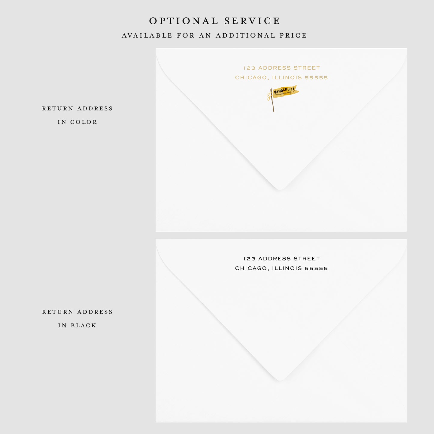 Vanderbilt University Flat Notecard