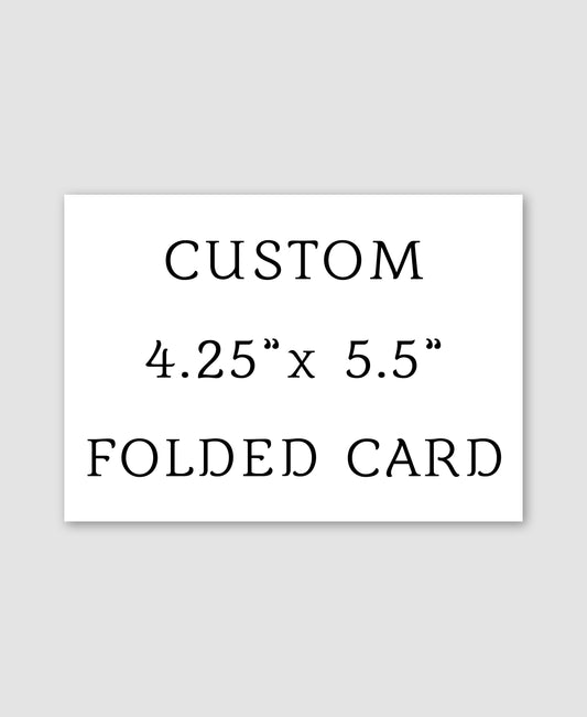 Custom Folded Note Card