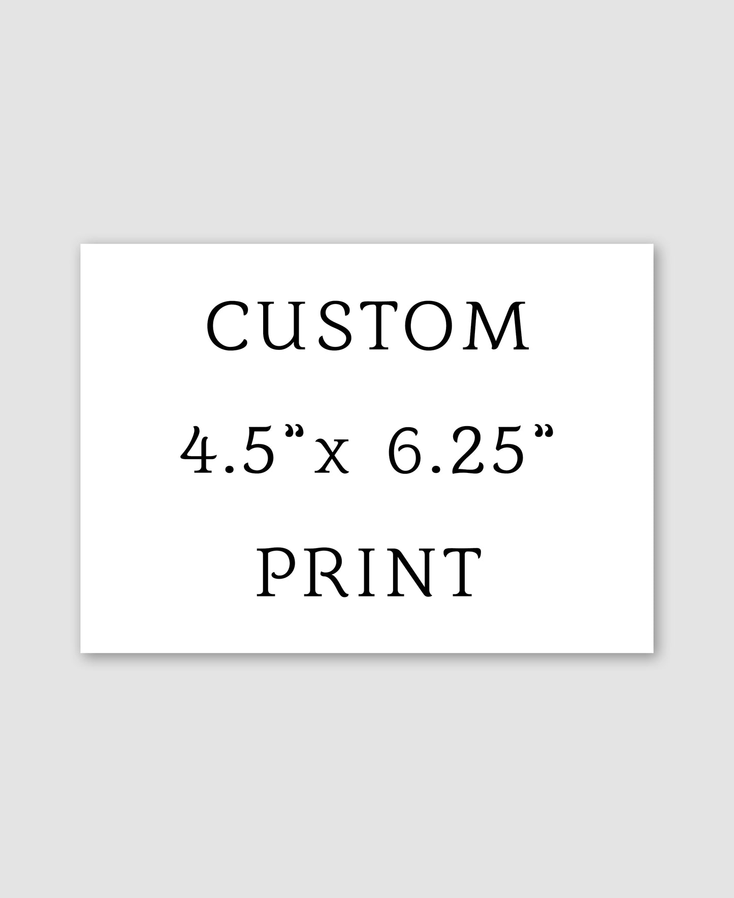 Custom Flat Note Card