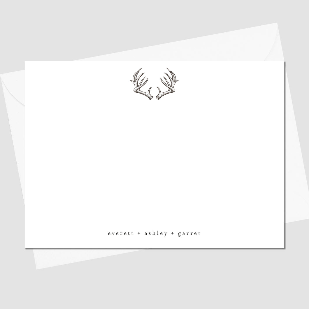 Antlers Flat Notecard
