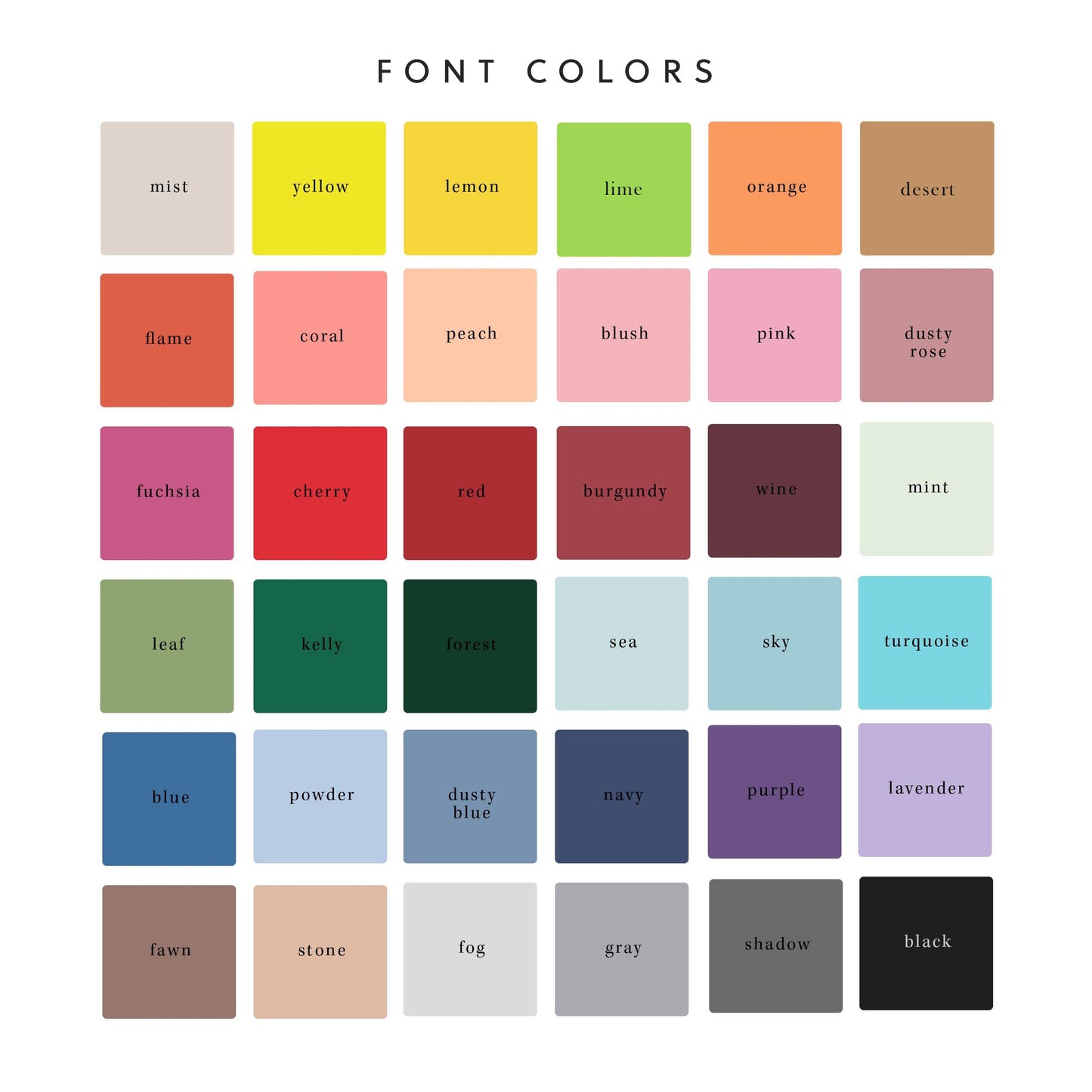 The Paint Palette Flat Notecard