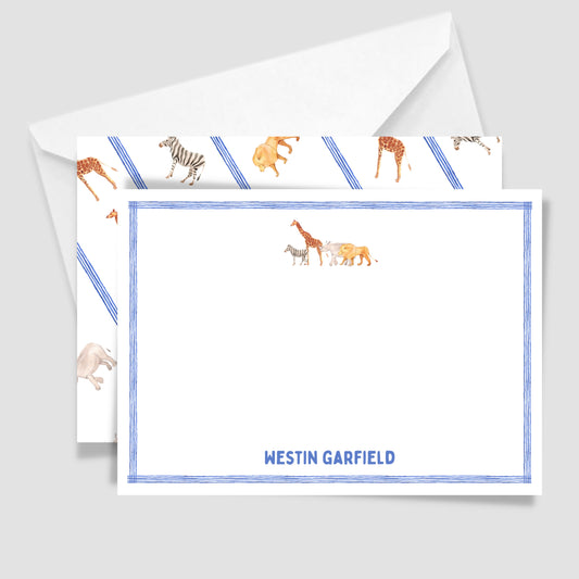 It's A Jungle Out There Flat Notecard