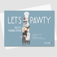 Load image into Gallery viewer, Lets Pawty Blue
