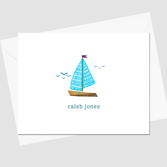 Sail Away With Me Folded Notecard
