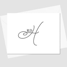 Load image into Gallery viewer, Show Stopper Monogram Foldover Notecard
