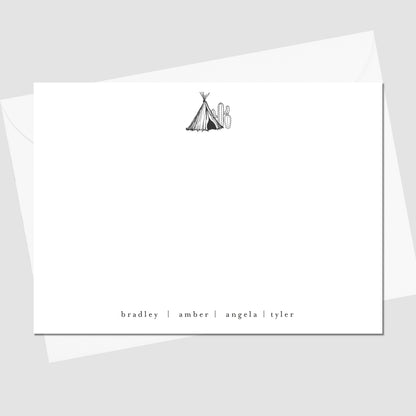 The Desert Flat Notecard