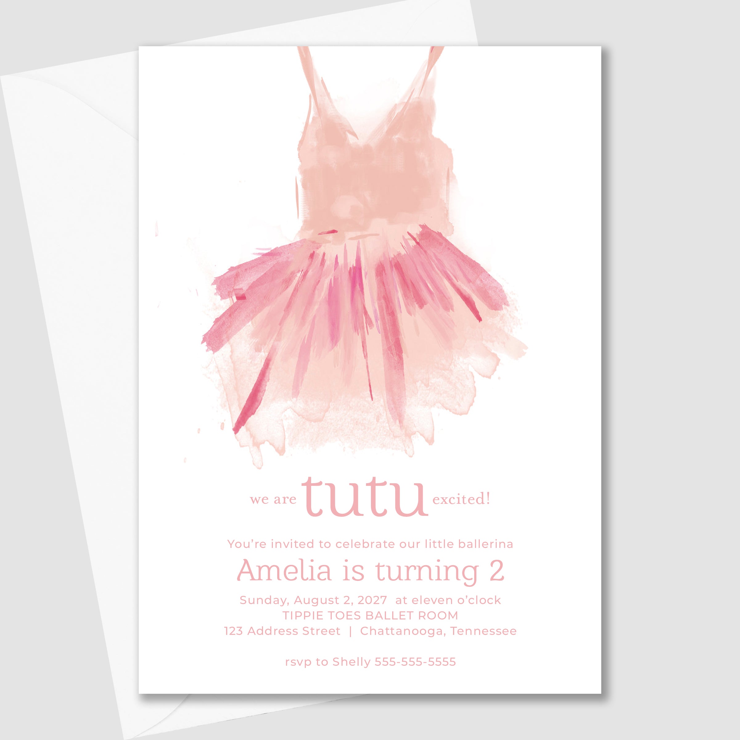 We are tutu excited clearance invitations