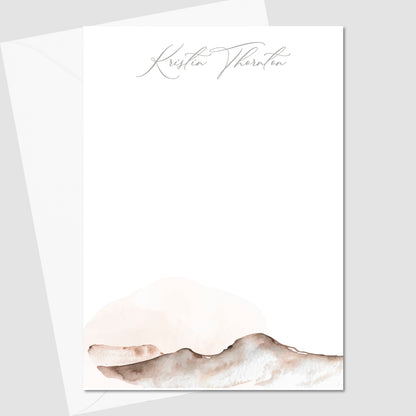 Watercolor Mountain Flat Notecard